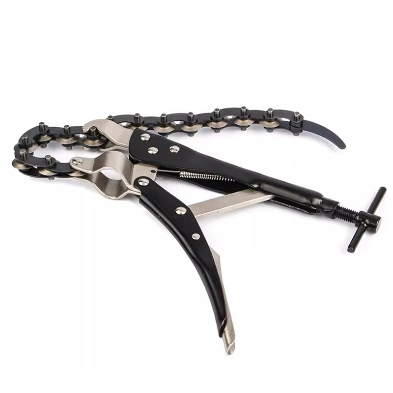 Pipe Cutter Ratchet - Coupe-tuyau à chaîne pour tuyaux PVC/acier/cuivre,