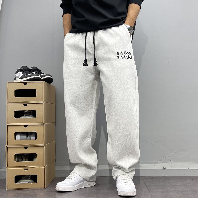 Pipe Bending Spring - Pantalon de sport américain brodé décontracté