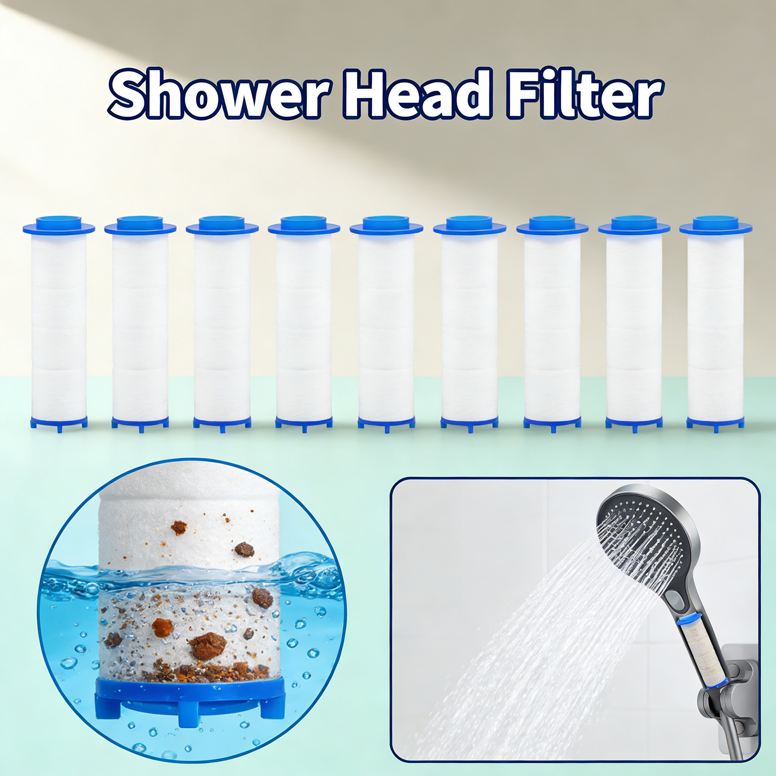 Shower Valve Cartridge - Cartouche filtrante de remplacement pour douche,