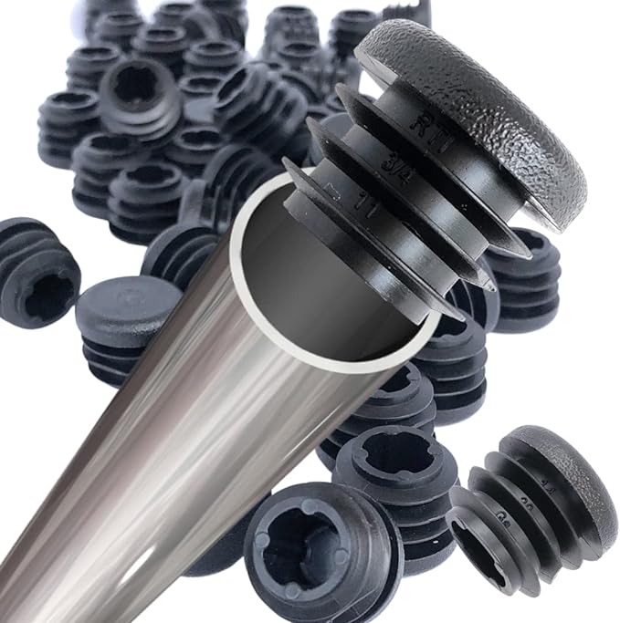 8 embouts ronds noirs en plast - Plastic Pipe Clip avis et prix